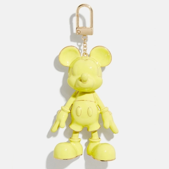 🔹️BAUBLEBAR🔹 Disney Mickey Mouse monochromatic yellow Bag Charm Key Chain ✨️💛 - Picture 1 of 2